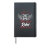 Classic Biker Only A Cool Dad Rides Motorcycles Grandpa Hardcover Journal, Black