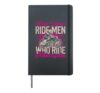 Classic Motorcycle Biker Girl Female Real Women Ride Men Who Hardcover Journal, Black