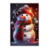 Classic Snowman Jigsaw Puzzle for Adults & Beginners, Lovely Christmas Seasonal Puzzle for Living Room Ornament
