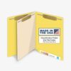 Classification File Folders for Medical Records, Doctor Stuff, 1 Installed Divider, Reinforced End Tab, 4 Bonded Fasteners Pos 1 and 3, 14pt Blue Stock Letter Size, Box of 40