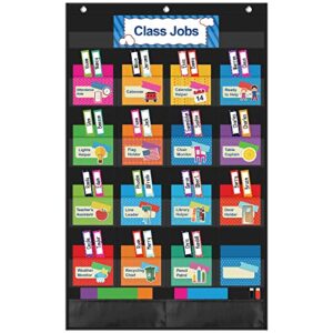 Class Jobs Pocket Chart - Black