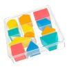 Classroom Math Learning Set Colorful Geometric Shape Educational Geometry Puzzle Toy for Homeschool Classroom Educational Dolls