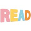 Classroom Reading Poster Decorations Everyone Reading Bulletin Board Color Groovy Read Sign Posters Elementary Wall Decor Supplies for Teacher Student Back to School Library Outside Home Center Decor