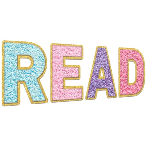 Classroom Reading Poster Decorations Everyone Reading Bulletin Board Pastel Patch Read Sign Posters Elementary Wall Decor Supplies for Teacher Student Back to School Library Home Decor