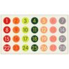 Classroom Rug - 7 6 x13 Soft Gradient Number Dot Square Preschool Classroom Carpet, Non-Slip & Stain Resistant, 20X Easy Clean, Thick Nylon Kids Playroom Floor Mat