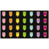 Classroom Rug - 7 6 x13 Soft Pastel Pencil Seating Square Preschool Classroom Carpet, Non-Slip & Stain Resistant, 20X Easy Clean, Thick Nylon Kids Playroom Floor Mat