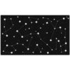 Classroom Rug - 7 6 x13 White Constellation Connect-the-Dot Square Preschool Classroom Carpet, Non-Slip & Stain Resistant, 20X Easy Clean, Thick Nylon Kids Playroom Floor Mat