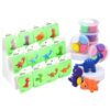 Clay Modeling Kit, Cute Animal Sculpting Set, 29x25x8cm Foam Bouncing Putty, 12 Styles Colorful Creative Toy, Soft Air Dry Modeling Clay, Fun Craft Project for Home Activity