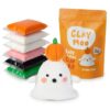 Claymoo Ghost Clay Kit – Air Dry Foam Clay Craft for Adults & Teens