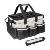 Cleaning Tool Bag with Sturdy Handle for Garden and Home,Black White