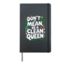 Clean Queen - Environment Earth Day Climate Change Hardcover Journal, Black