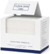 Clean Skin Towel XL Disposable Face Towels Soft Lint-Free Face Wipes for Sensitive & Acne-Prone Skin, Makeup Removal,Oeko-TEX Certified(50 Count)