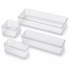 Clear Acrylic Drawer Organizer Bins for Makeup, Vanity and Desk