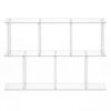 Clear Acrylic Short Bookcase 11.8''D X 47.2''W X 24.6''H