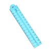 Clear Folding Ruler, Flexible Drawing Ruler, 0-12Inch, Blue