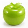 Clear Pink Apple Squishy Toy, Cute Fruit Shaped Stress Relief Ball，Green