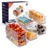 ClearSpace Plastic Pantry Organization and Food Storage Bin – Great Kitchen Organization and Kitchen Storage – Fridge Organizer Bins, Pantry Storage – 6 Pack