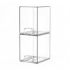 Clear Stackable Storage Drawers 2 Pack Bathroom Makeup Organizer Bins