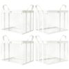 Clear Storage Bags 4-Piece Reusable Foldable Organizer