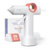 CLEVAST Cordless Hot Glue Gun Set with 30 Glue Sticks, 120+ Min Runtime