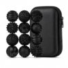 Clickeys Magnetic Silent Fidget Toy for Adults, Premium Silicone Sensory Desk Toy with Satisfying Magnetic Feedback, Quiet Handheld Focus Gadget for Office, Travel & Gift，Black：12