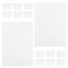 CLISPEED 100pcs Foam Printing Plates A4 White Board for Classroom Crafts