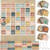 CLIVK Classroom Calendar Pocket Chart Boho Calendar Bulletin Board Set
