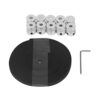 Cloimei Aluminum Alloy 20 Tooth Synchronous Wheels and Rubber 6mm Timing Belt Kit for CNC 3D Printer Machine 20 Teeth Pulley Set 5 Meters Belt Length with 10 Pulleys and Hex Wrenc