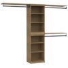 ClosetMaid Modular Storage Organizer Kit Includes; (2) 3-Shelf Units, and (3) Hang Rod Shelf Units, Sand