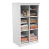 ClosetMaid Modular Storage Shelf Unit with 12 Adjustable Shelves & Dividers, White