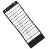Cloth Black Cards Chart Reusable Schedule with Pocket Oxford Pet