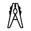 Clothespin Shape Metal Wall ArtWallArt DecorMetal Outdoor Decor.12in