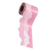 Cloud Border Sticker Roll for Bulletin Boards, Self Adhesive Pink Paper