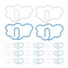 Cloud Shaped Bookmark Clips Metal 48pcs for Journals and Books