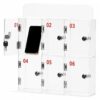 CMYAOYC 6 Slot Clear Acrylic Cell Phone Locker with Individual Locks