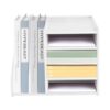 CNCEST White 4+2 Tier PVC File Holder Organizer, Desktop Mail Sorter for Office Home