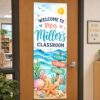 Coastal Beach Ocean Welcome To Kindergarten Classroom Tapestry