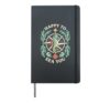 Coastal Seahorse Happy To Sea You Back To School Hardcover Journal, Black