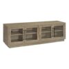 Coaster Medina 4-Door TV Stand for TVs up to 85 Inches in Latte