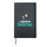 Cochlear Implant Heairing Aid Sound Device Hardcover Journal, Black