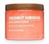 Coconut Hibiscus Shea Sugar Scrub with Shea Butter, Hibiscus and Sugarcane Extracts, 18 oz.