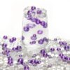 Coconutlin Floating Pearls for Vases, ABS Pearl & Crystal Mix(Purple)