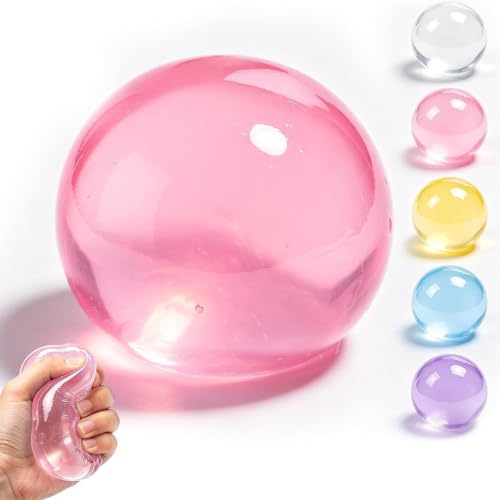 Coconut Oil Squishy Ball, Super Soft Slow Rising Squeeze Ball, Shapeable Sensory Stress Relief Toy, Cute Coconut Oil Themed Squishy for Relaxation, Focus, Fidgeting and Everyday Fun, Pink