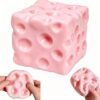 Coconut Oil Squishy, Non Rebound Moldable 2.4 in Cheese Block Squeeze Toy