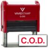 COD (Red) + Prepaid (Black) Combo Self-Inking Rubber Stamp | Business & Office Rubber Stamps (Red Ink) - Q-300