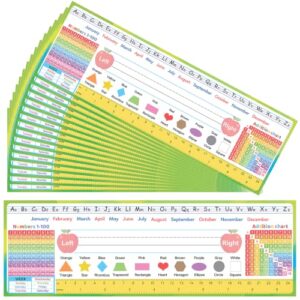 codree 48 Pcs Desk Nameplates for Students, Traditional Multicolor Manuscript Name Plate, Waterproof Reusable Student Desk Name Tags for Preschool Elementary Teach Classroom