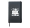 Coffee and soundboard - sound engineer Hardcover Journal, Black