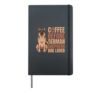 Coffee Before Military Dog Coffee Lover German Shepherd Dog Hardcover Journal, Black