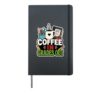 Coffee In Grades Out Teacher Funny Grading Graphic Hardcover Journal, Black
