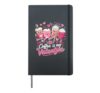 Coffee is my Valentine Romantic Girls Pink Heart Coffee Hardcover Journal, Black